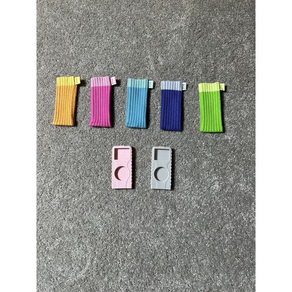 Apple iPod Socks Set of 5 M9720G and 2 Silicone iPod covers Y2K 2004 Vintage - Picture 5 of 9
